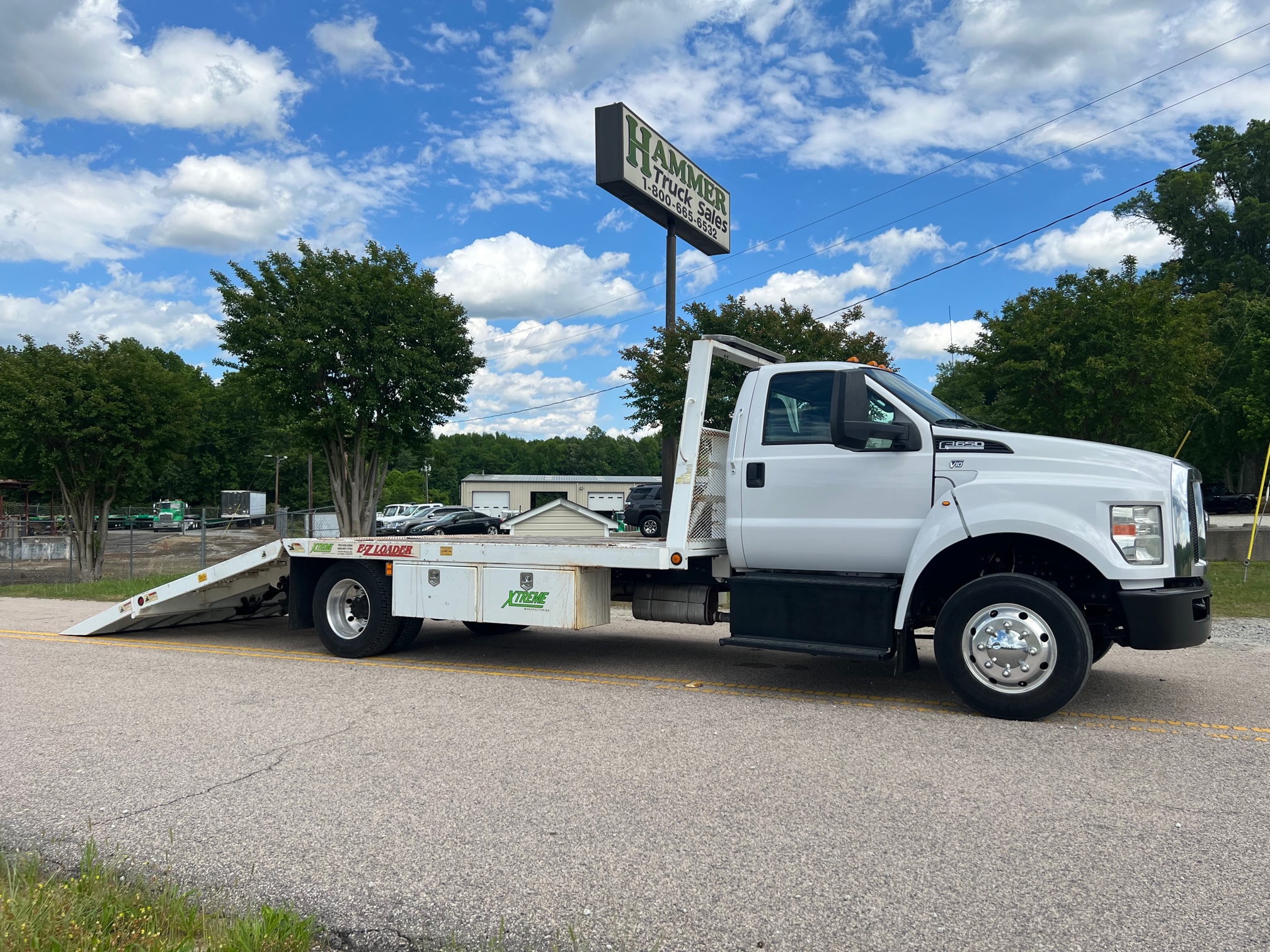 Ford F 650 20′ Ez Loader Hydraulic Tail Truck 2016 Used Commercial